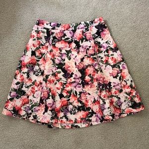 flower skater skirt